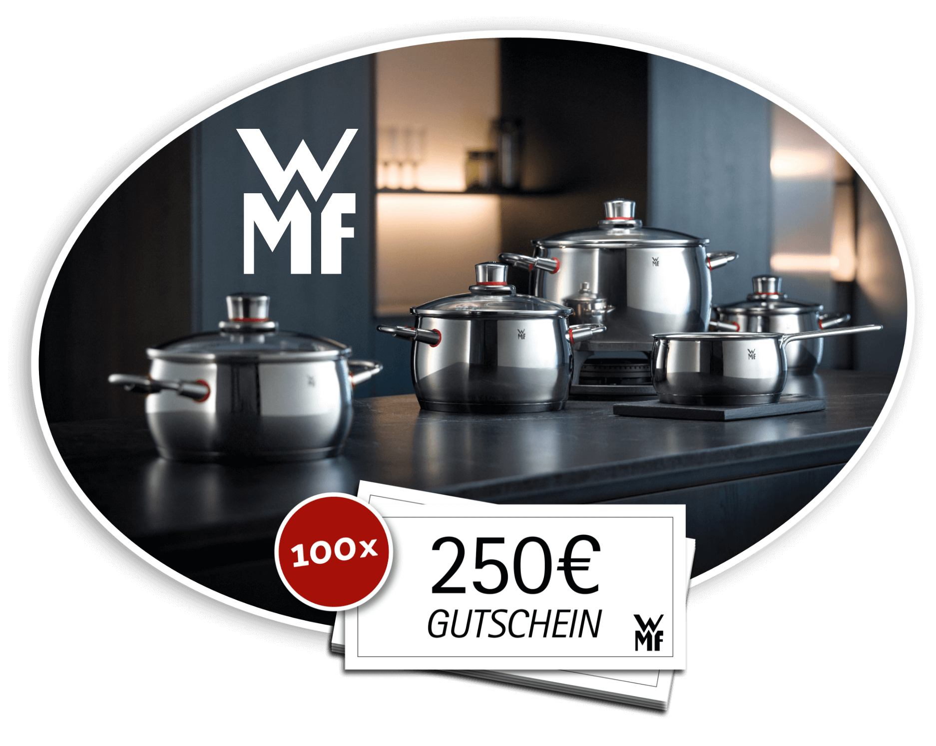 100x 250 € Gutschein von WMF